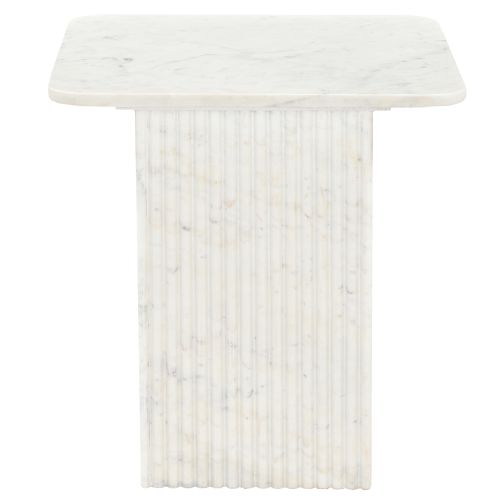Roland Square Accent Table in White
