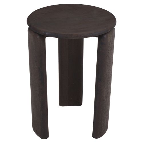 Cabot Round Accent Table in Mocha